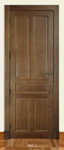 puerta interior de madera maciza modelo 1